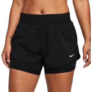 Nike Dri-Fit One MR 2in1 Shorts Damen - Schwarz, Größe M