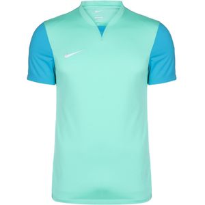 Nike Heren Short Sleeve Top M Nk Df Trophy V Jsy Ss, Hyper Turq/Chlorine Blue/Wit, DR0933-354, XS