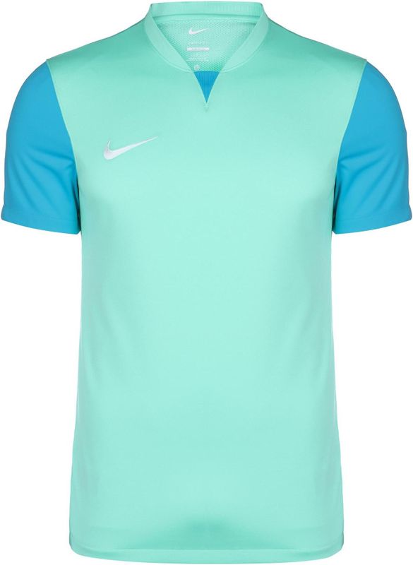 Nike Heren Short Sleeve Top M Nk Df Trophy V Jsy Ss, Hyper Turq/Chlorine Blue/Wit, DR0933-354, XS