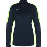 Nike - Dri-FIT Academy - Vrouwen Trainingsshirt - Blauw-Lime-Wit