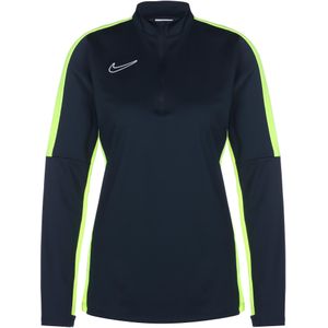 Nike - Dri-FIT Academy - Vrouwen Trainingsshirt - Blauw-Lime-Wit