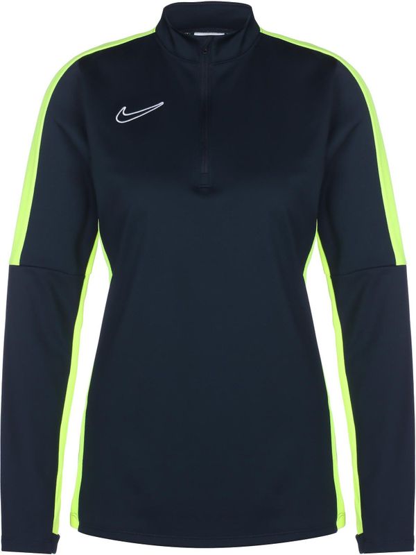 Nike - Dri-FIT Academy - Vrouwen Trainingsshirt - Blauw-Lime-Wit