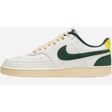 Nike Court Vision Low Sneakers Wit Donkergroen Beige