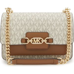 Michael Kors Kleine Crossbodytas / Schoudertas Dames Leer Heather Beige