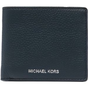 Michael Kors, Wallets and Cardholders Blauw, Heren, Maat:ONE Size