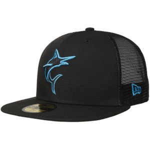 59Fifty Batting Marlins Mesh Pet by New Era Trucker caps