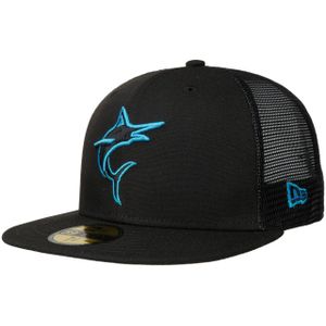 59Fifty Batting Marlins Mesh Pet by New Era Trucker caps