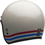 Bell Custom 500 Stripes, jethelm, Wit/Rood/Blauw, XL