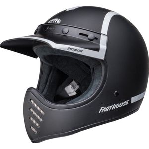 Bell - Moto-3 Fasthouse Old Road - Integraalhelm - Zwart Wit