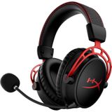 HyperX 4P5D4AA Cloud Alpha Wireless - Gaming Headset voor PC, 300 uur batterijduur, DTS Hoofdtelefoon: X Ruimtelijke Audio, Geheugenschuim, Dual Chamber Drivers, Ruisonderdrukking,eén maat,Zwart/Rood