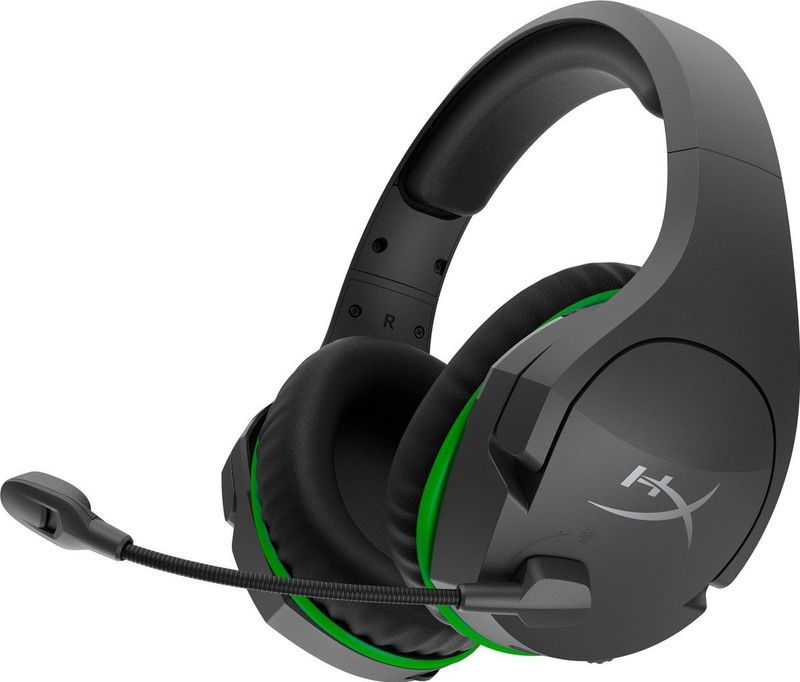 HyperX Cloud Stinger Core Draadloze Gaming Headset - Zwart Groen - Xbox