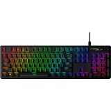 HyperX Alloy Origins - mechanisch gaming toetsenbord RGB HyperX Blue mechanische schakelaars compact draagbaar duurzaam aluminium behuizing geavanceerde personalisatie software HyperX NGENUITY