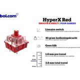 HyperX HX-KB7RDX-US Alloy Origins Core, RGB Mechanische Gaming Tastatur, Tenkeyless, Red switches (US layout), Schwarz