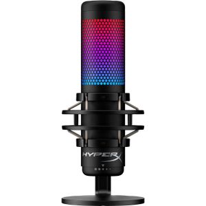 HyperX QuadCast Streaming Microfoon RGB USB Condenser Geschikt voor PC Zwart
