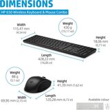 HP 650 draadloze toetsenbord en muiscombinatie