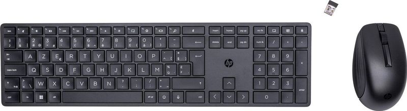 HP 650 Draadloze Toetsenbord en Muis Combinatie Azerty ISO Enterknop Zwart