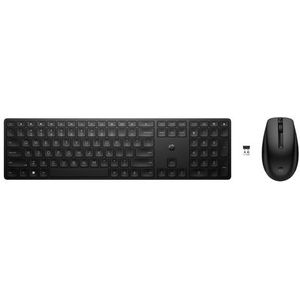 HP 655 Wireless Keyboard and Mouse Combo toetsenbord Inclusief muis Thuis RF Draadloos Zwart