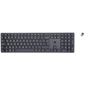 HP 450 Programmable Wireless Keyboard toetsenbord RF draadloos + USB AZERTY Belgisch Zwart
