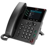 Poly VVX 350 6-Line IP Phone and PoE-enabled IP telefoon Zwart 6 regels LED