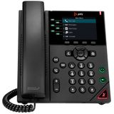 Poly VVX 350 6-Line IP Phone and PoE-enabled IP telefoon Zwart 6 regels LED