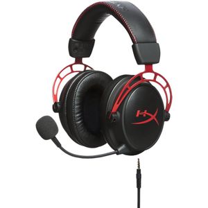 HyperX HX-HSCA-RD Cloud Alpha Gaming-headset met geïntegreerde audio-bediening, compatibel met PC, PS5, PS4, Xbox One, Xbox Series X|S