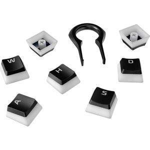 HyperX Pudding Keycaps – complete keycapset – ABS – Duitse lay-out – OEM-profiel – zwart