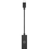 HP - USB-C® - RJ45 Adapter G2 - Ethernetadapter - Zwart - Plug-and-play