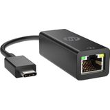 HP USB-C, Netwerk Adapter [1x USB-C stekker - 1x RJ45-bus] USB-C - RJ45 Adapter G2