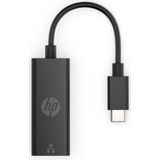 HP USB-C, Netwerk Adapter [1x USB-C stekker - 1x RJ45-bus] USB-C - RJ45 Adapter G2
