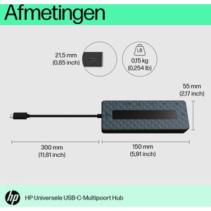 HP Adapter »Universal USB-C Multiport Hub«