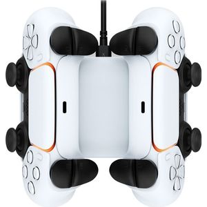 HyperX ChargePlay Duo Oplaadstation voor DualSense Draadloze Controllers - PS5 - Wit