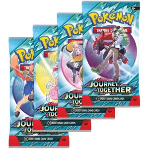 Pokéon - Verzaelkaartspel: Geengde boosterbundel (selectie van 4 Pokéon - Verzaelkaartspel: Geengde boosterbundel (selectie van 4