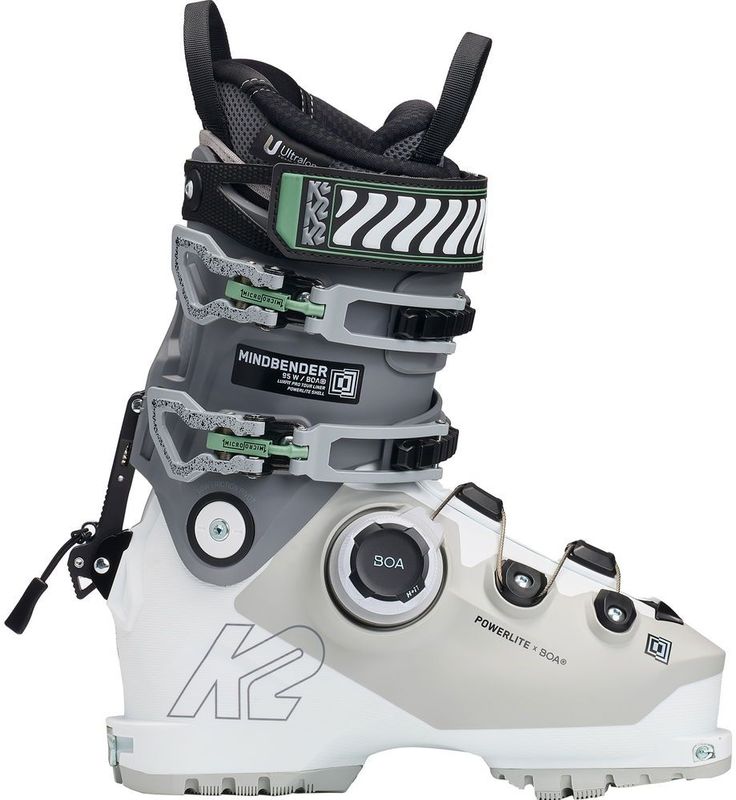 K2 - Dames skischoenen - Mindbender 95 Boa W Cream/Mint voor Dames - Maat 41,5 - Beige