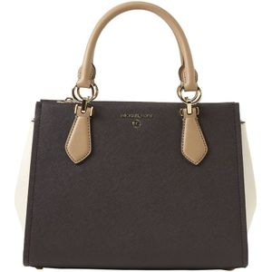 Handtas van leer in two-tone-stijl, model 'MARILYN'