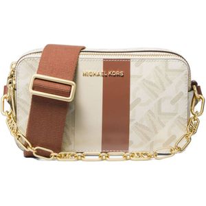 Michael Kors Jetset camerabag crossbody tas vanilla/luggage
