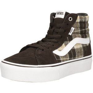 Vans WM Filmore Hi Platform Sneakers Hoog - donkerbruin - Maat 41