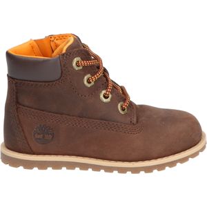 Timberland Toddler Pokey Pine 6-Inch Side-Zip Dk Brown Full Grain Potting Soil-Schoenmaat 29