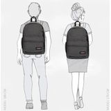Eastpak Back To Work Zippl&apos;R black denim backpack