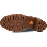 Veterboots - Effen - Leer - Middelhoge Hak