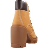 Veterboots - Effen - Leer - Middelhoge Hak