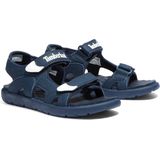 Donkerblauw - Wit Sandalen - Synthetisch Leer - Rubber Zool