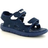 Donkerblauw - Wit Sandalen - Synthetisch Leer - Rubber Zool