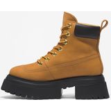 Timberland - Dames - Schoenen - Bruin - Leer - Waterdichte Hoge Veterlaarzen