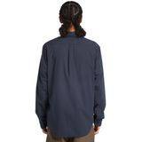 Tommy Hilfiger - Casual Overhemd - Marineblauw - Katoen - Lange Mouwen