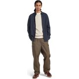 Tommy Hilfiger - Casual Overhemd - Marineblauw - Katoen - Lange Mouwen