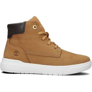 Timberland - Seneca Bay - Gele Leren Mid-top Sportschoenen - Met Vetersluiting - Voor Kinderen