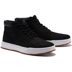 Veterboots - Mid-Top - Zwart - Leer en ReBOTL Stof