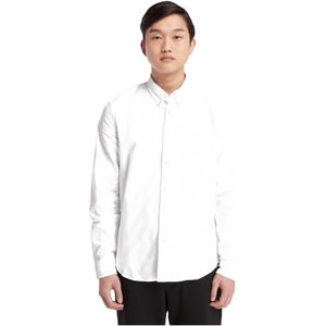 Timberland - TB0A6GPNB021 - Oxford Overhemd - Blauw - Lange Mouwen - Casual - Katoen - Duurzaam