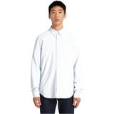 Timberland - TB0A6GPNB021 - Oxford Overhemd - Blauw - Lange Mouwen - Casual - Katoen - Duurzaam