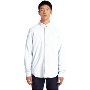 Timberland - TB0A6GPNB021 - Oxford Overhemd - Blauw - Lange Mouwen - Casual - Katoen - Duurzaam